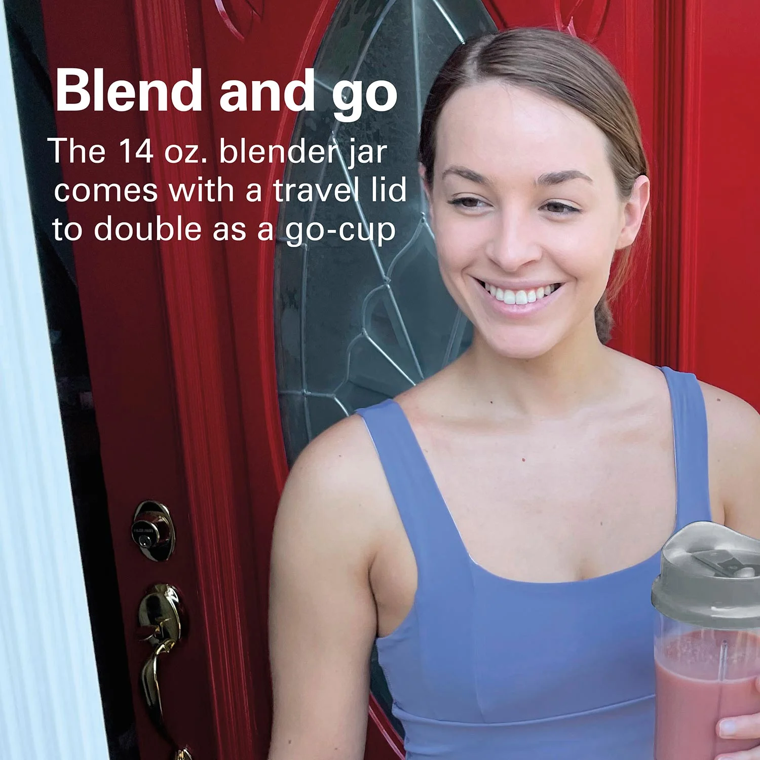 Alternative view of Personal Creations™ Blender with Travel Lid