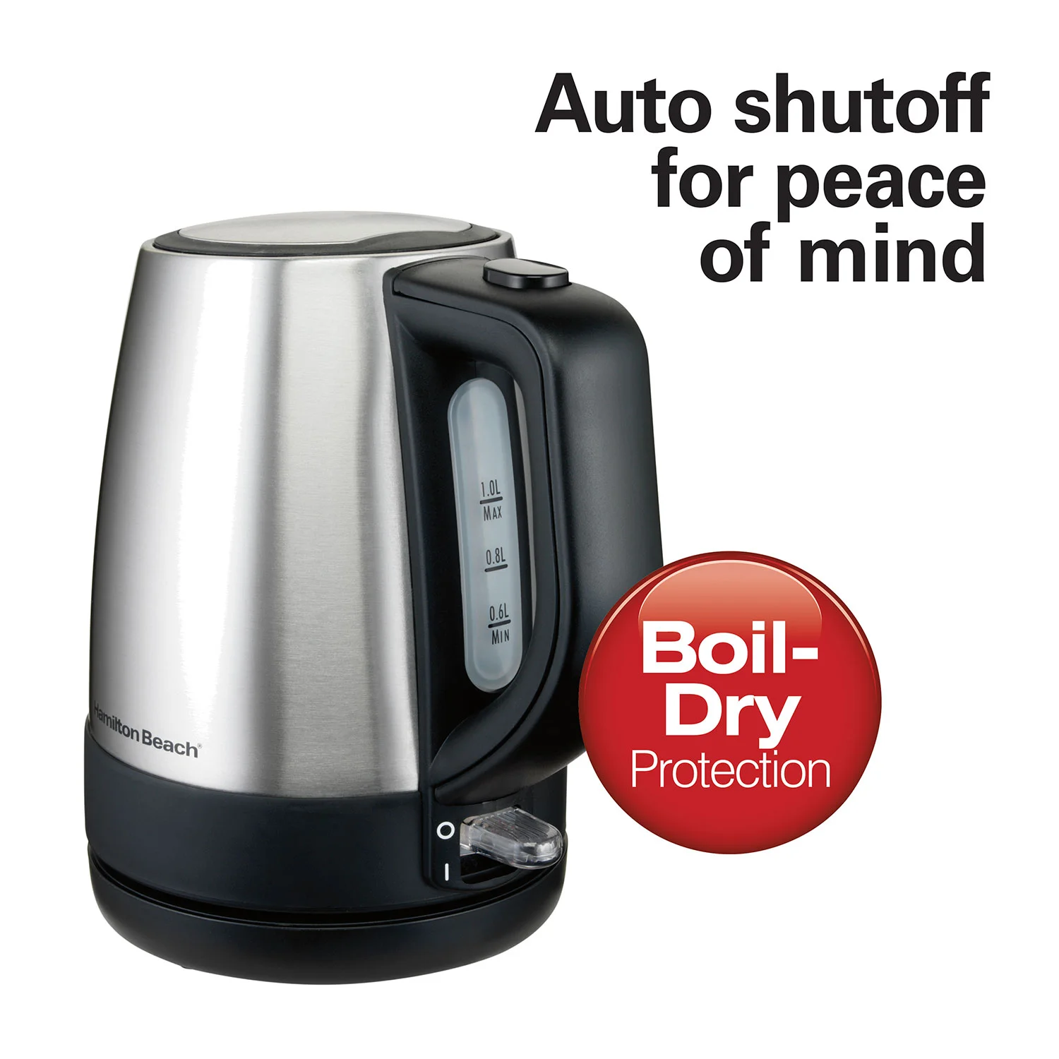 Recertified 1 Liter Stainless Steel Electric Kettle - Image 3