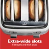 4 Slice Toaster with Extra-Wide Slots, White - Image 4