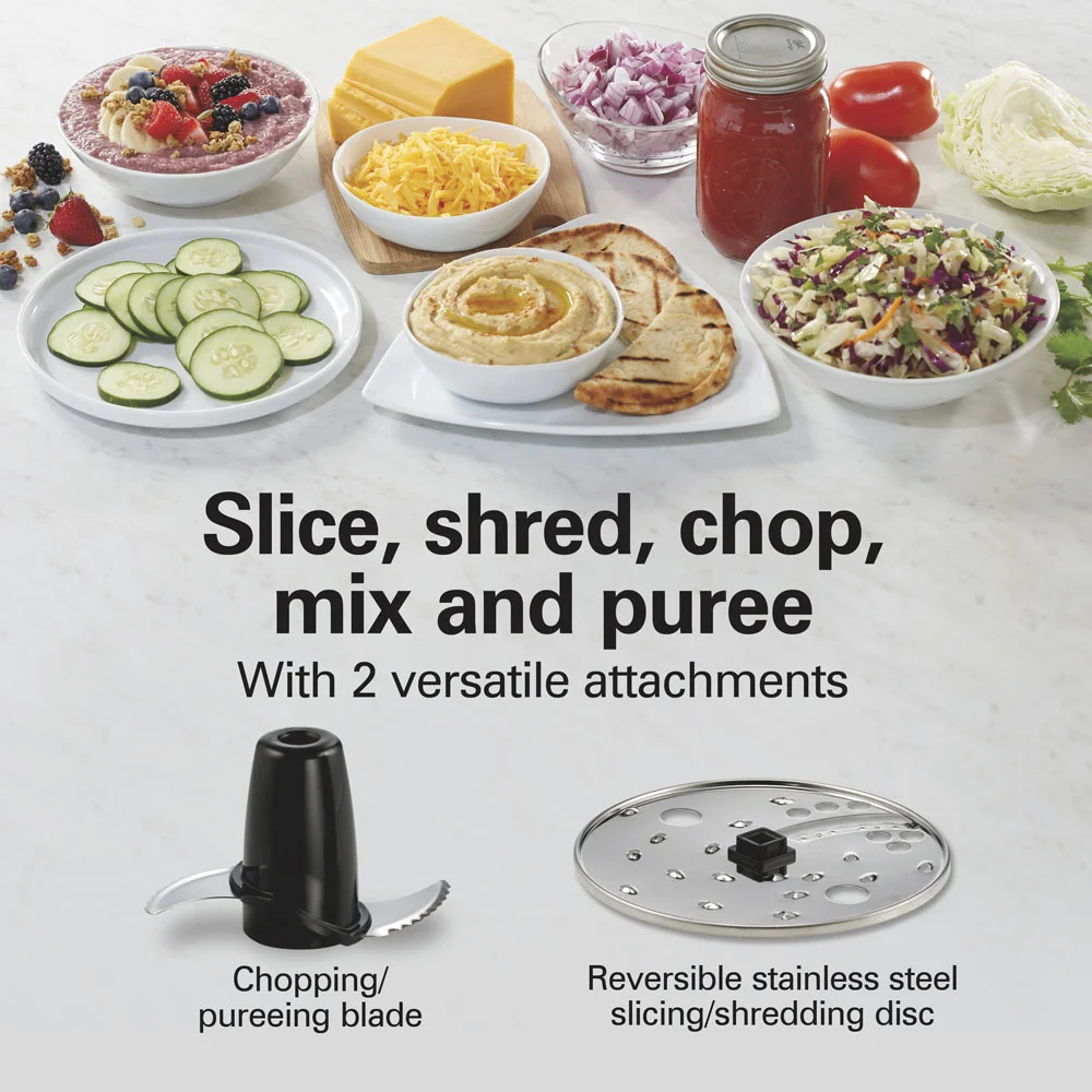 Hamilton Beach® Bowl Scraper Food Processor, 10 Cup Capacity, Black, 70730J - Image 3
