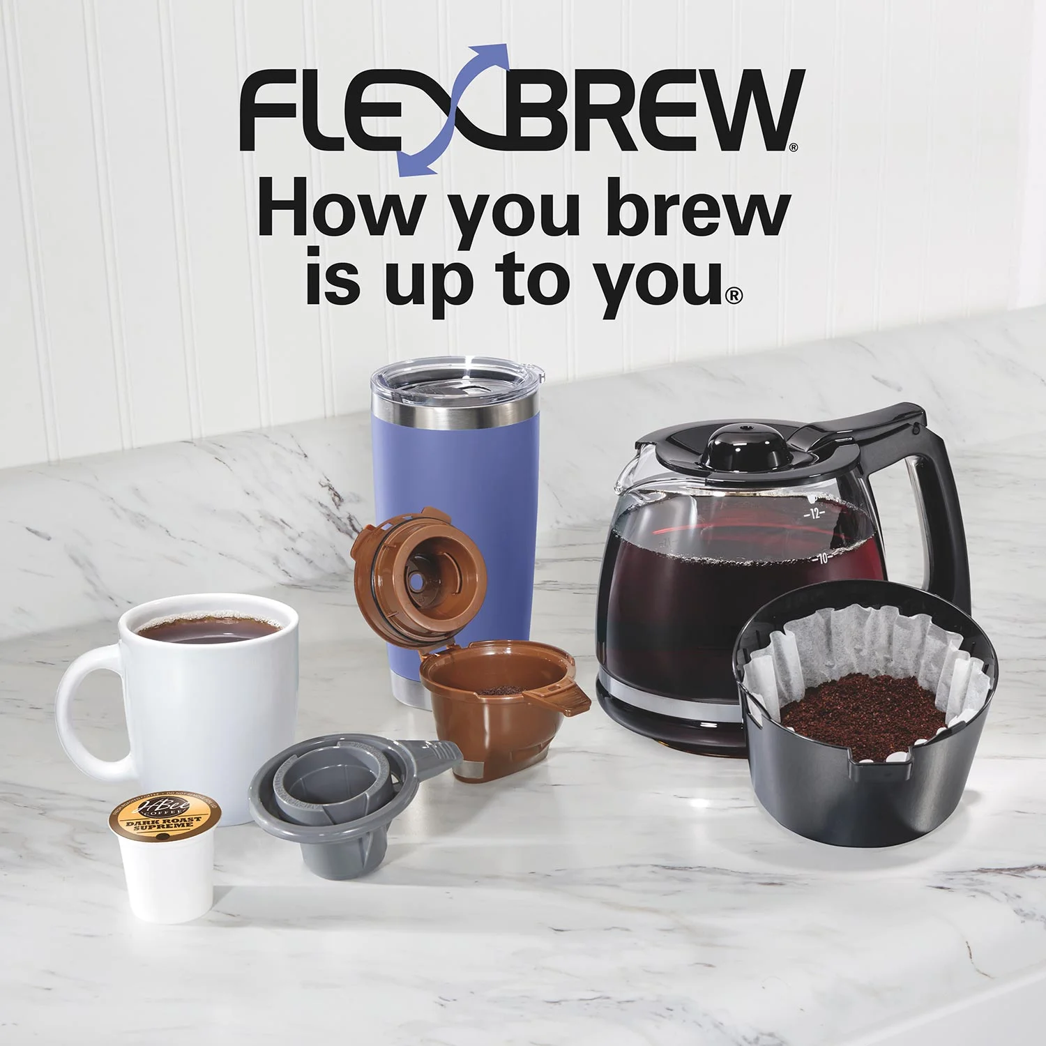 FlexBrew® Trio Coffee Maker, Black - Image 6