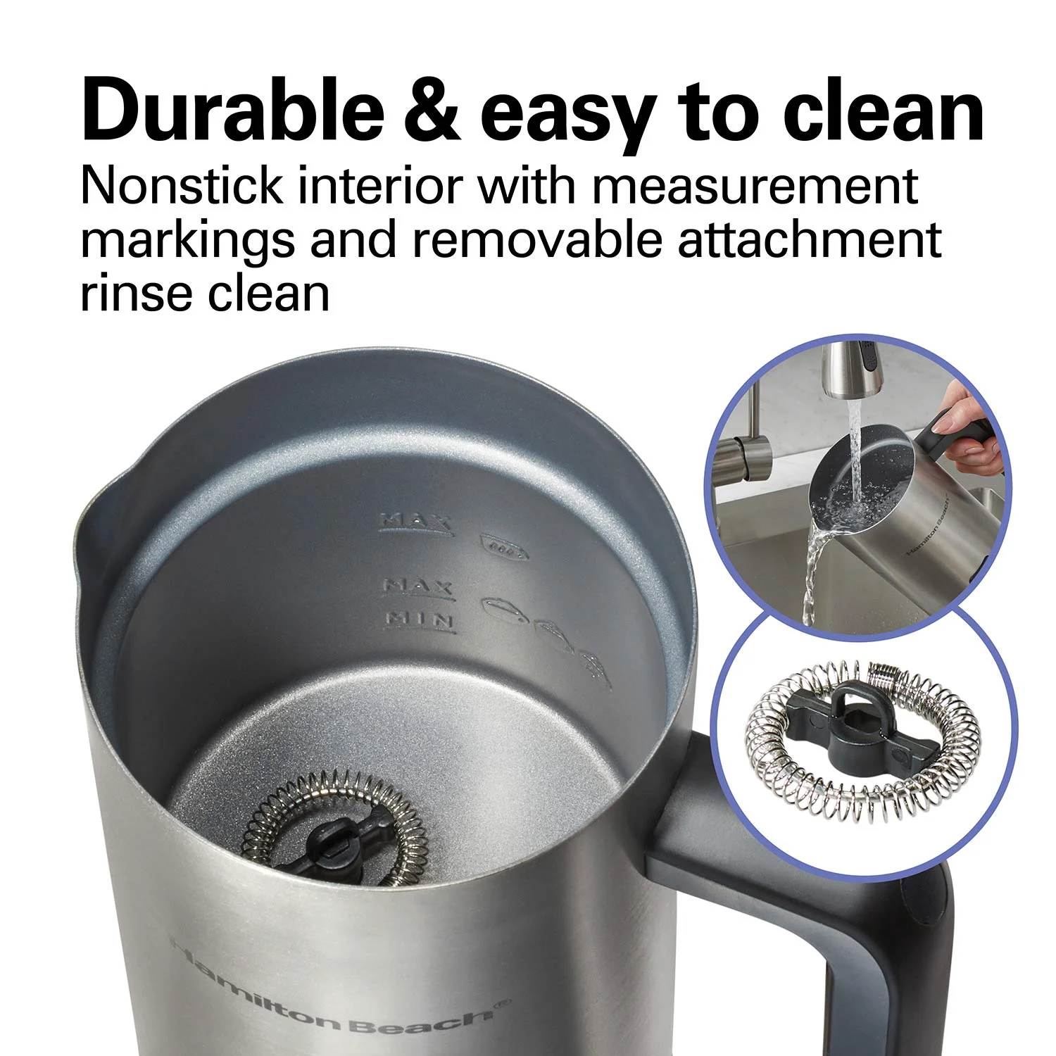 Milk Frother and Warmer, Stainless Steel - Image 5